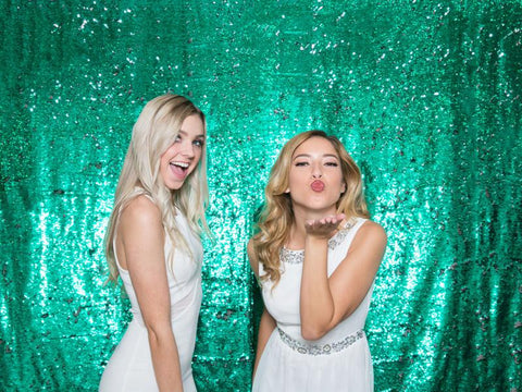mermaid sequin photo booth backdrop
